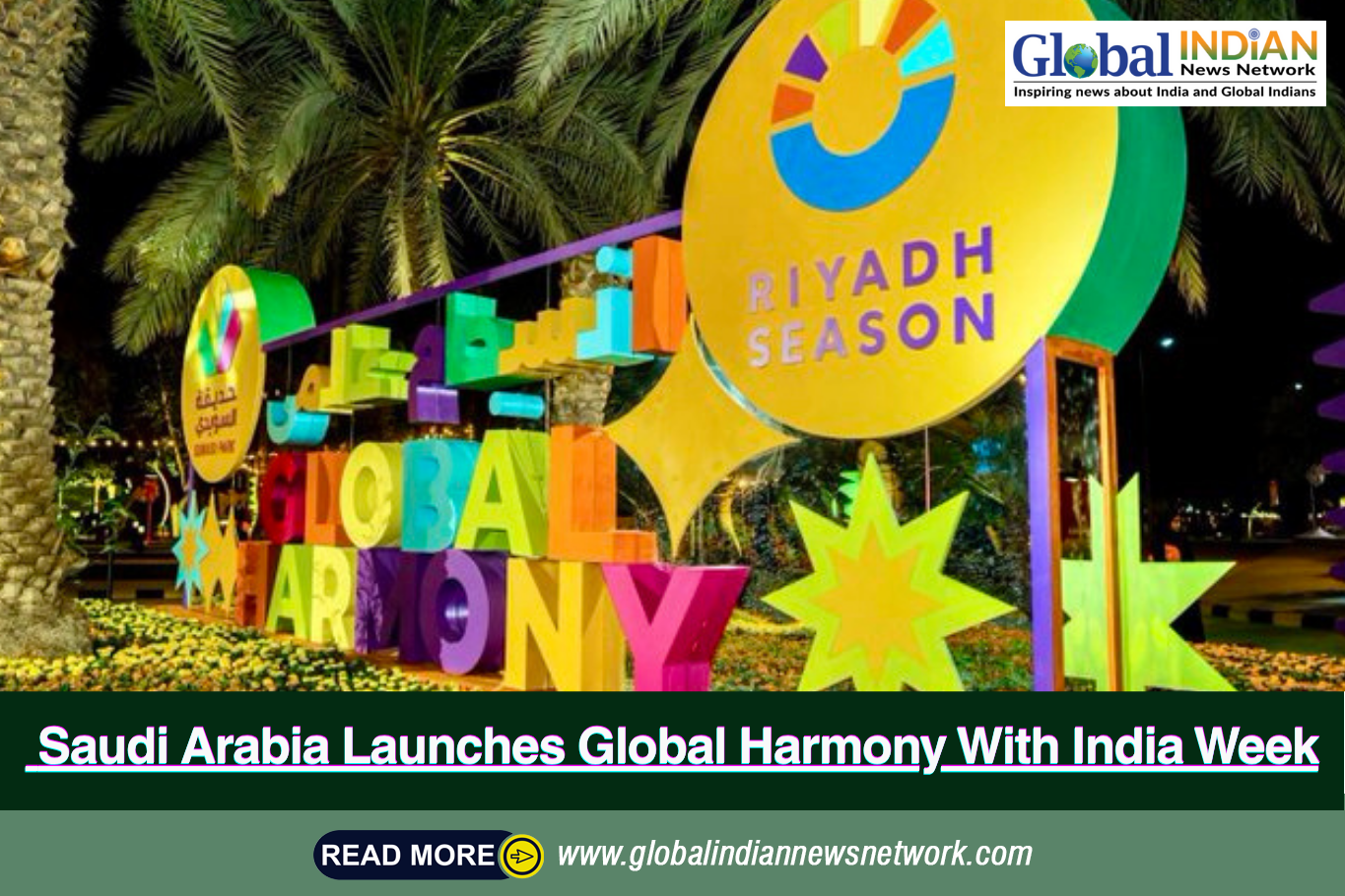  Saudi Arabia Launches Global Harmony With India Week
