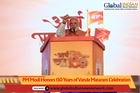 PM Modi Honors 150 Years of Vande Mataram Celebration