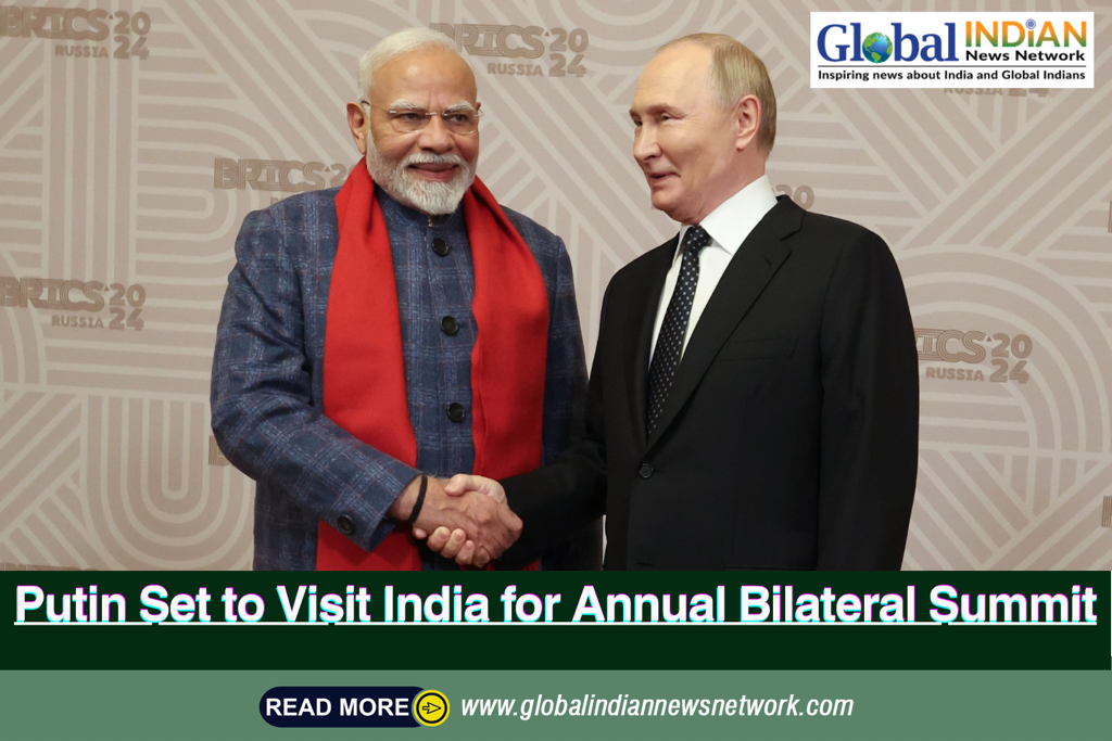 Putin Set to Visit India for Annual Bilateral Summit