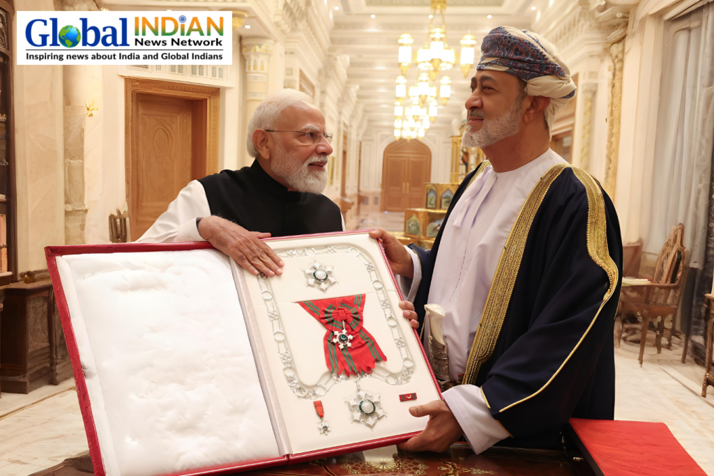 PM Modi Honored with Oman’s Prestigious Civilian Award