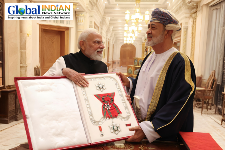 PM Modi Honored with Oman’s Prestigious Civilian Award PM Modi Honored with Oman’s Prestigious Civilian Award