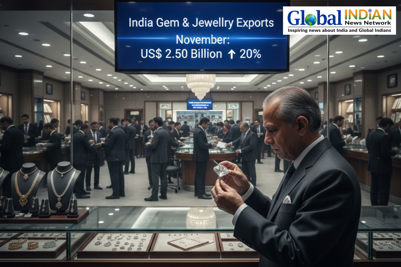  India’s Gem and Jewelry Exports Surge in November