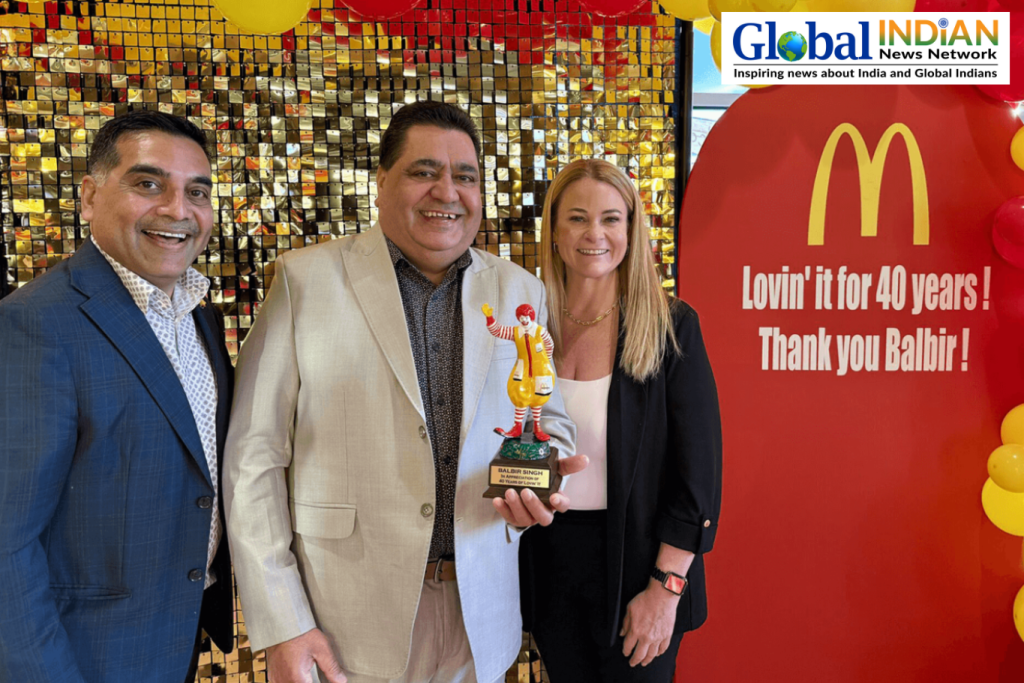 Indian American Celebrates 40 Years at McDonald’s Indian American Celebrates 40 Years at McDonald’s