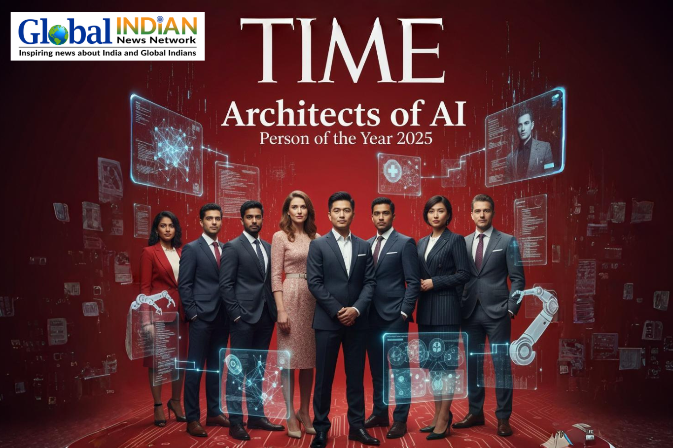 Indian-Americans Take Center Stage in Time’s ‘Architects of AI’ Person of the Year