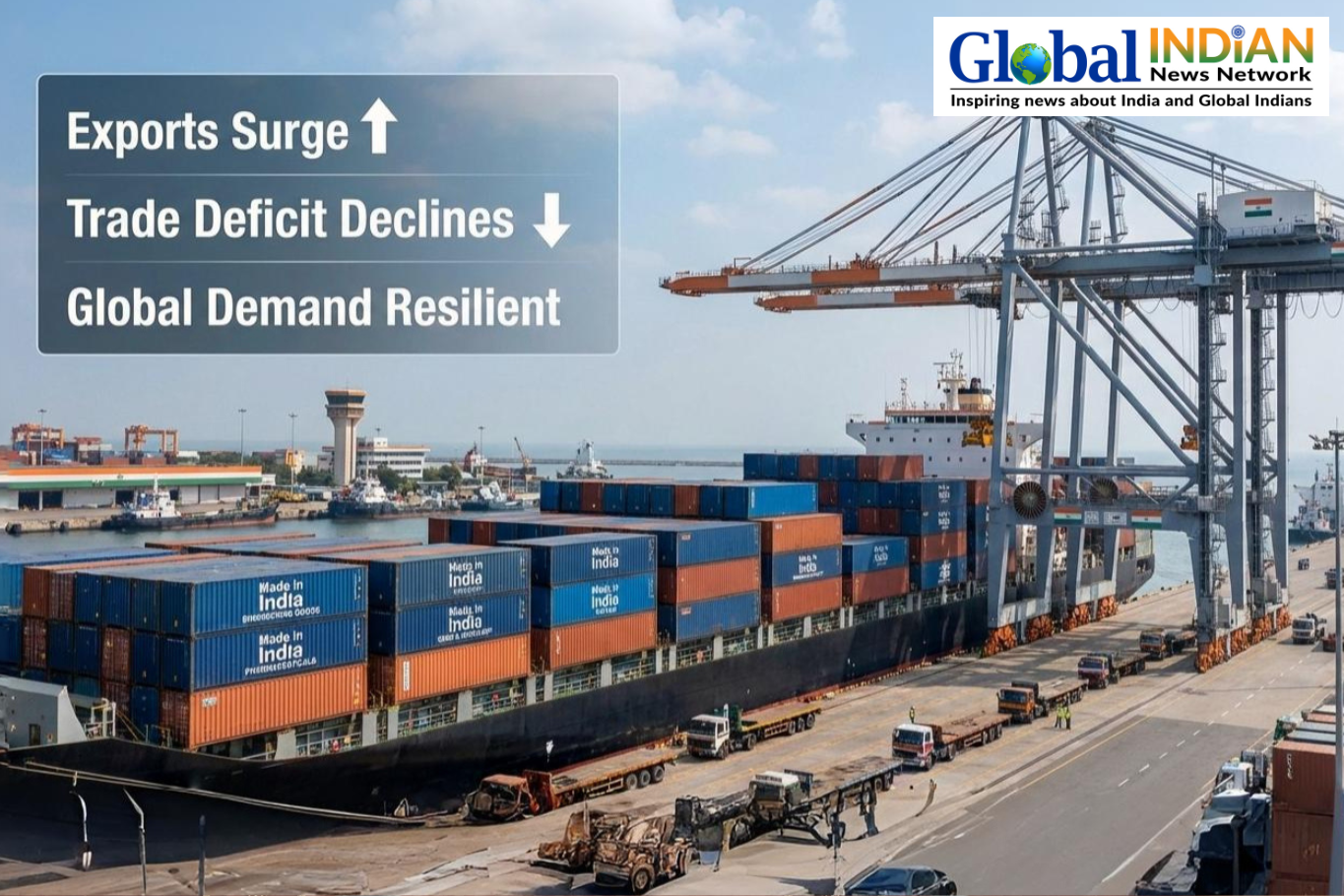  India exports surge despite Trump tariffs; trade deficit drops