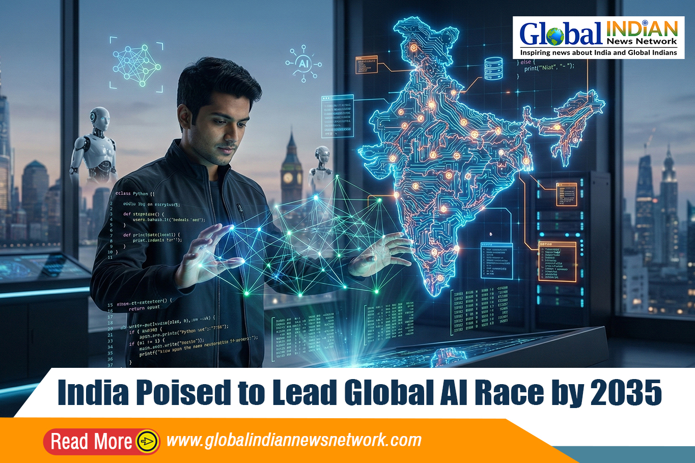 India Poised to Lead Global AI Race by 2035