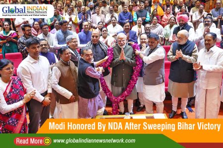 Modi Honored By NDA After Sweeping Bihar Victory Modi Honored By NDA After Sweeping Bihar Victory