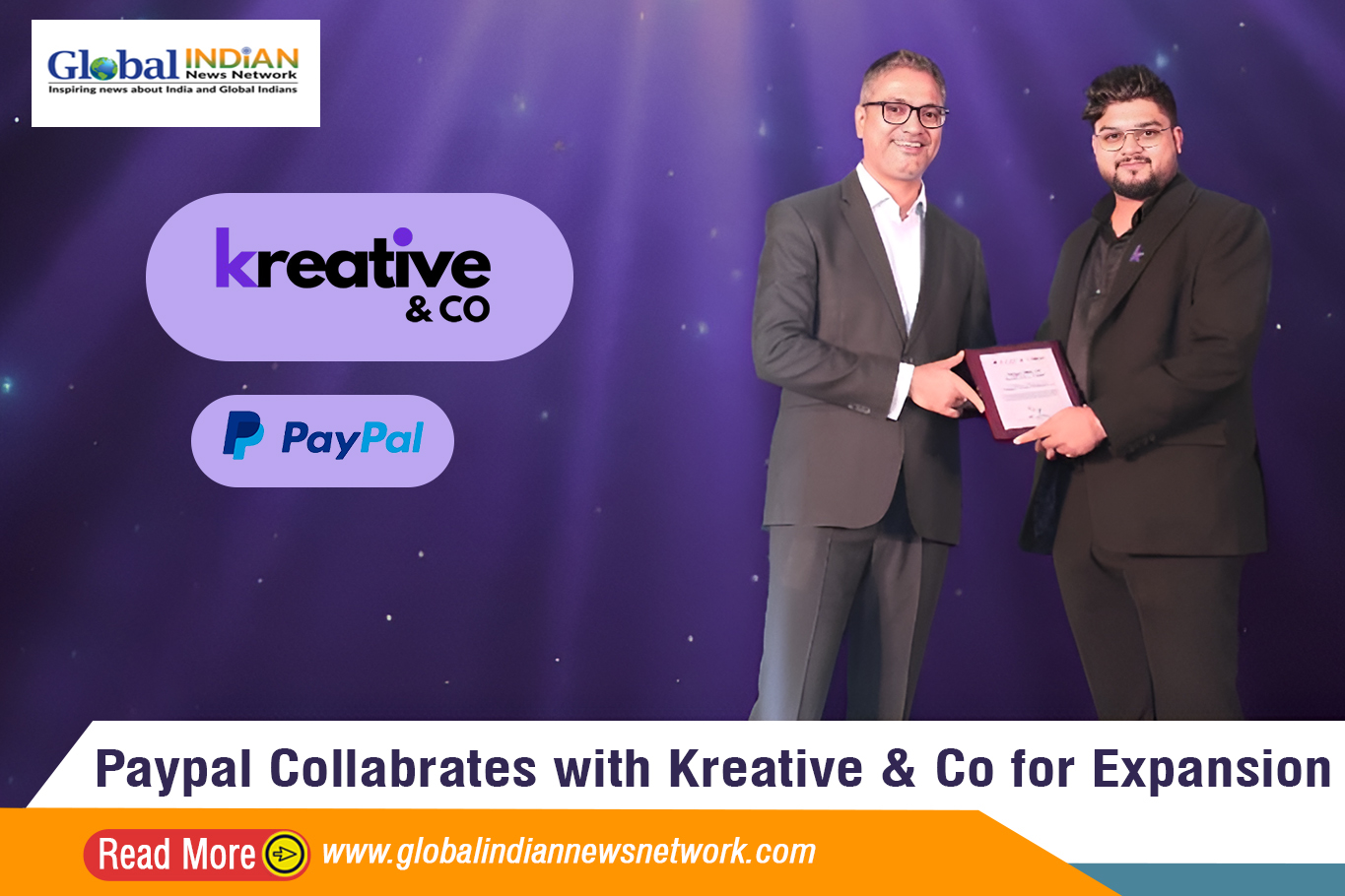 PayPal Collaborates with Kreative & Co for Expansion