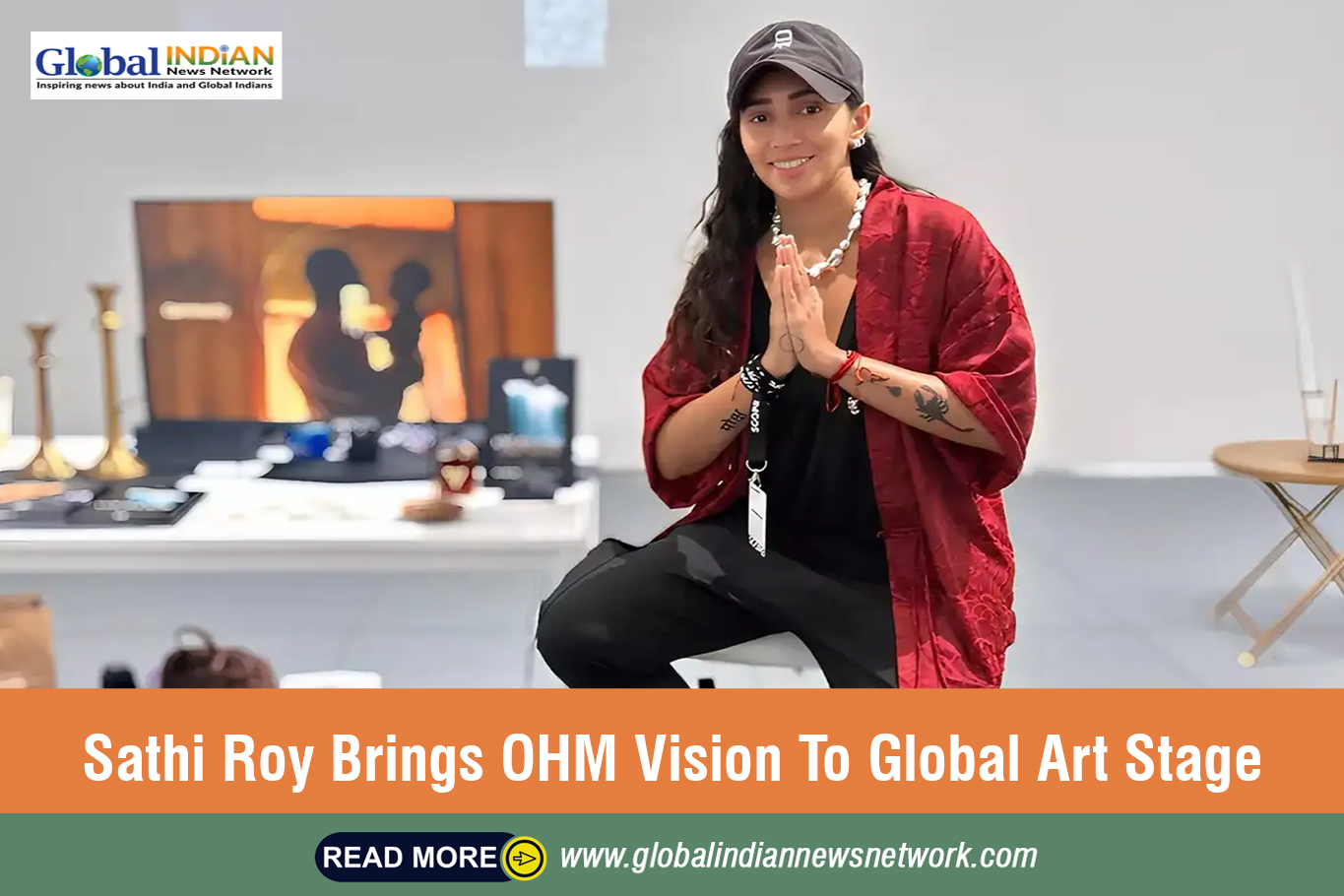  Sathi Roy Brings OHM Vision To Global Art Stage