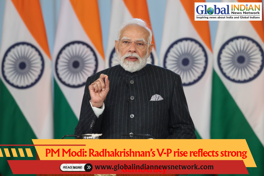 PM Modi: Radhakrishnan’s V-P rise reflects strong democracy