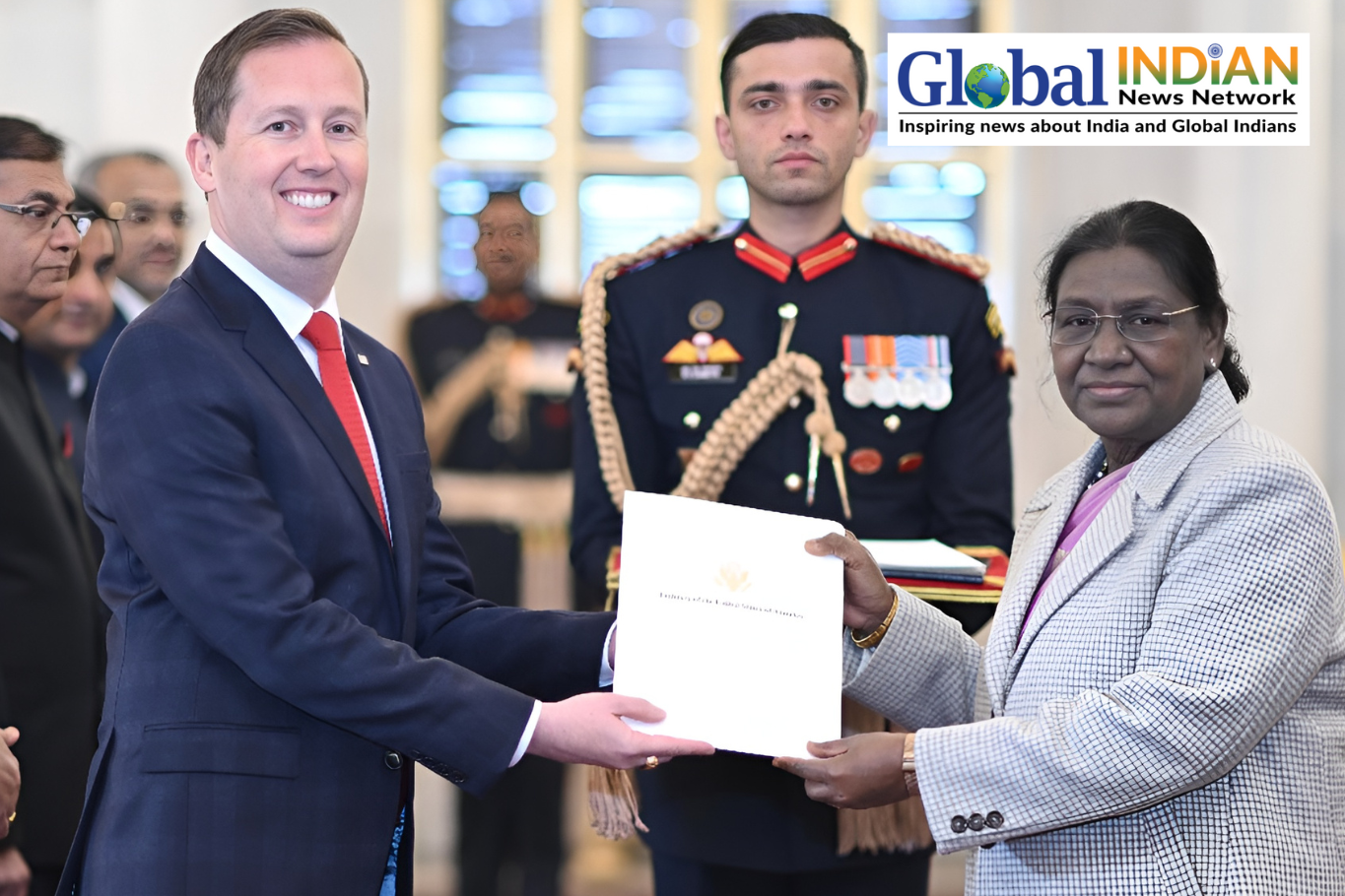  Sergio Gor presents credentials to President Murmu