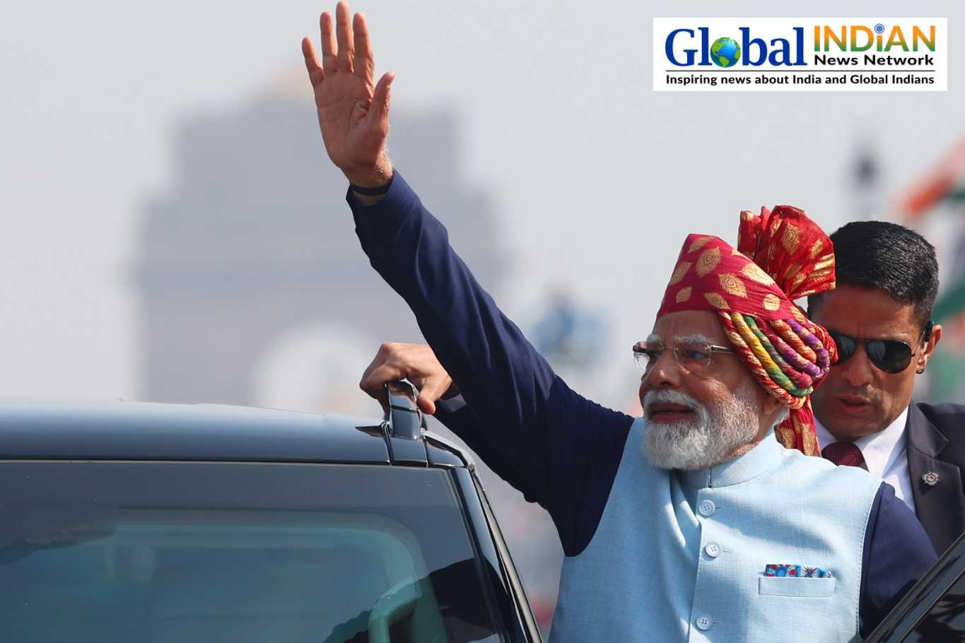 PM Modi Arrives at Republic Day in Range Rover Sentinel