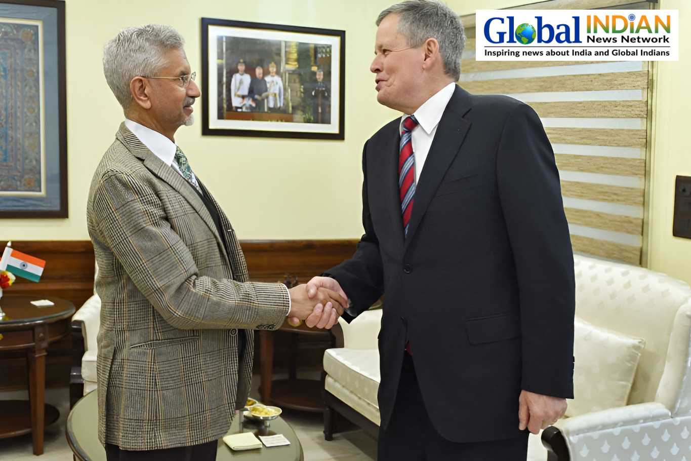 US Senator Steve Daines Meets Jaishankar for Talks
