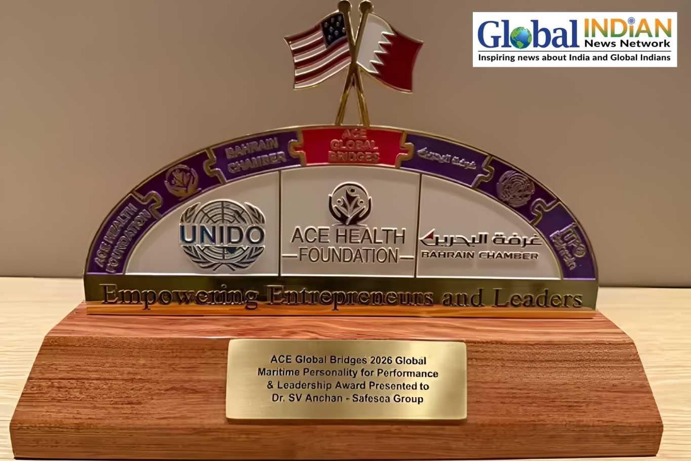 Indian-American Maritime Leader Honored for Global Impact