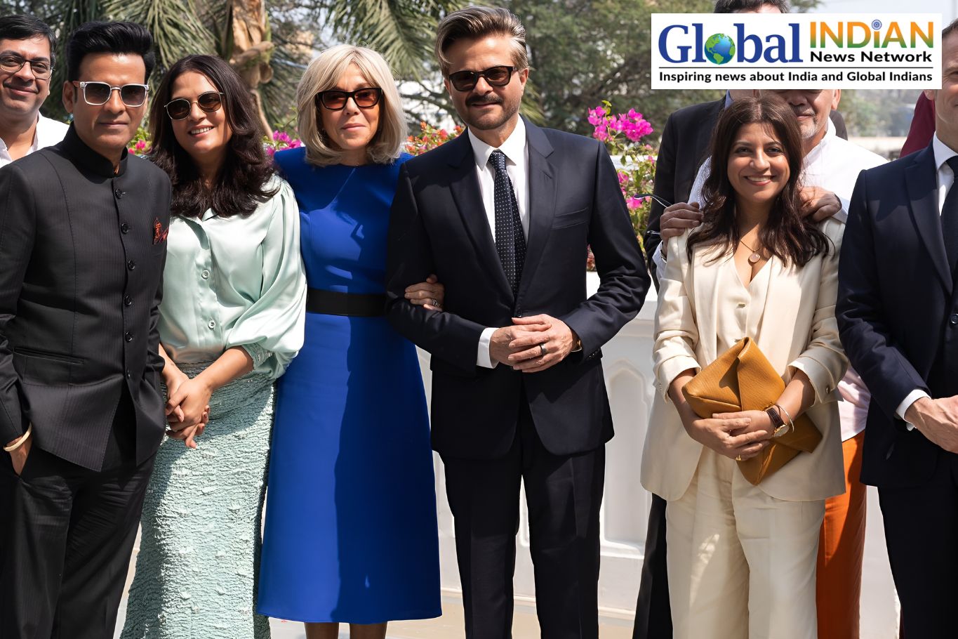 Macron Meets Kapoor, Bajpayee, Akhtar Legends