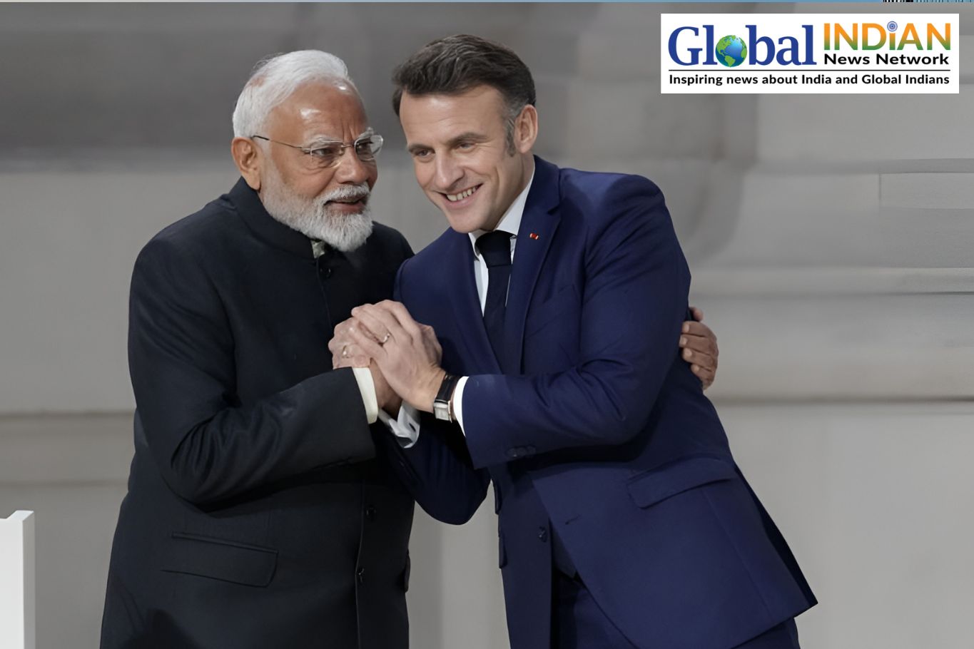 PM Modi, French President Macron hold talks in Mumbai PM Modi, French President Macron hold talks in Mumbai