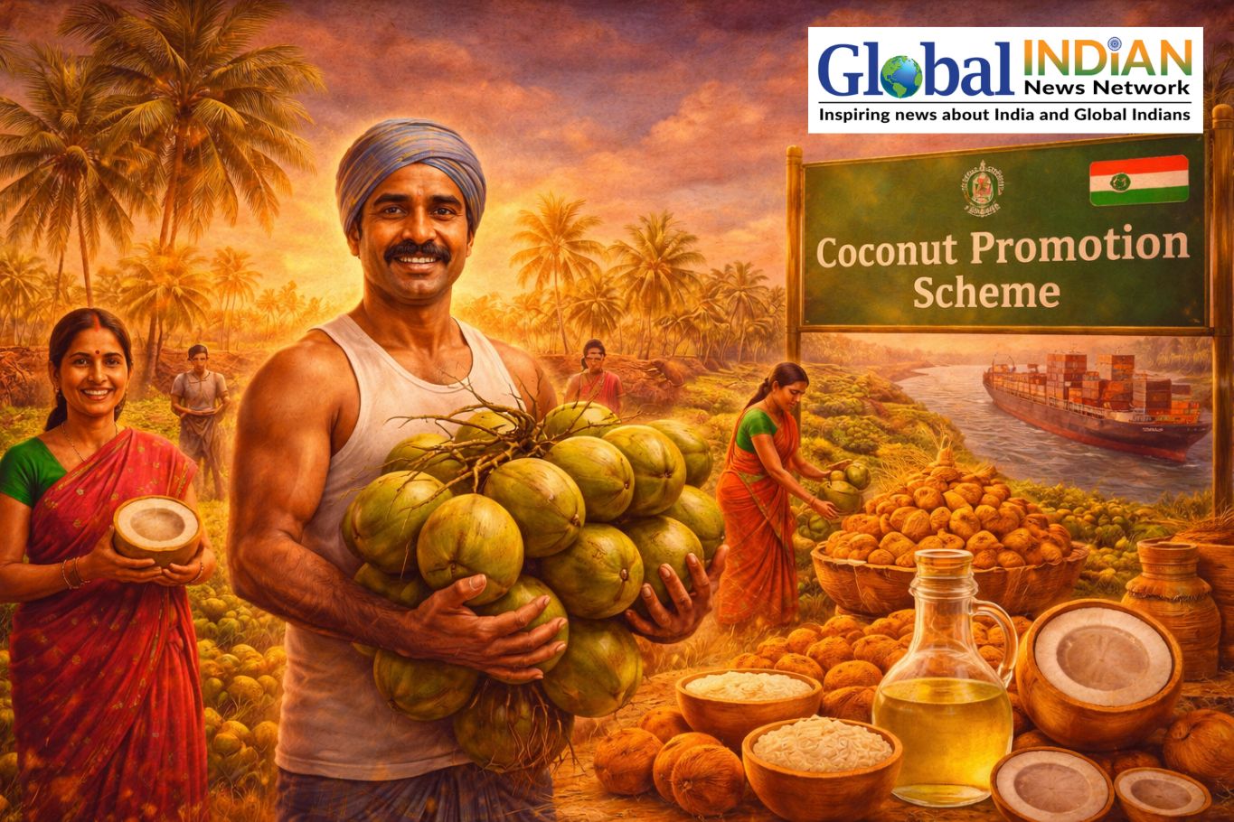 India Launches Scheme to Boost Global Coconut Production