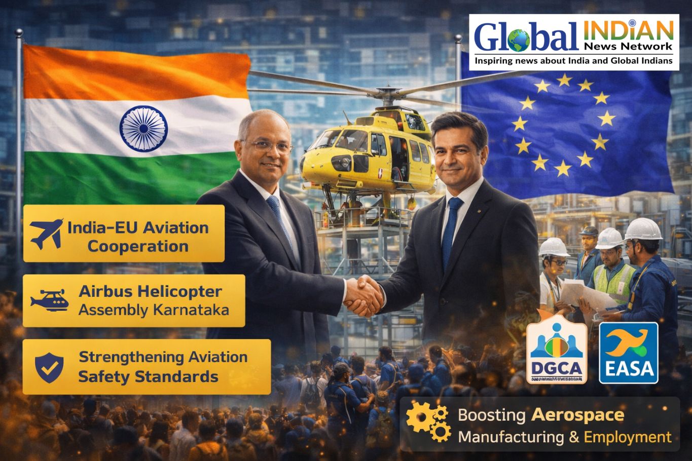 India-EU Pact Boosts Aviation Production, Safety