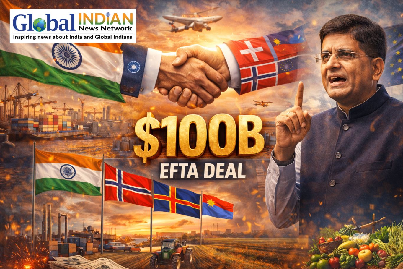 Piyush Goyal Urges Firms to Utilize India-EFTA Deal Piyush Goyal Urges Firms to Utilize India-EFTA Deal