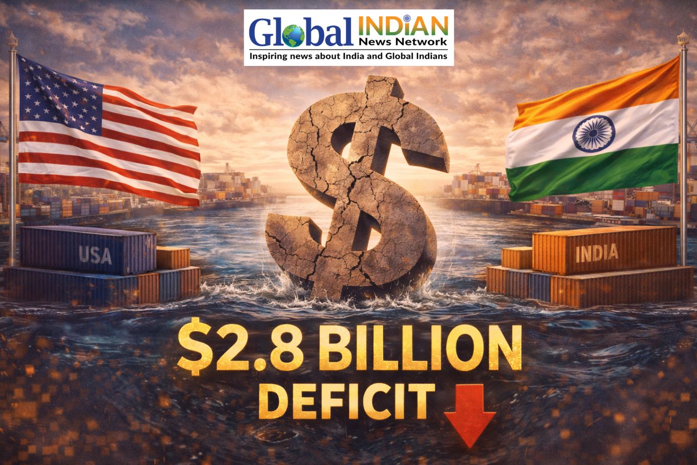 US Records $2.8 Billion Goods Deficit With India US Records $2.8 Billion Goods Deficit With India
