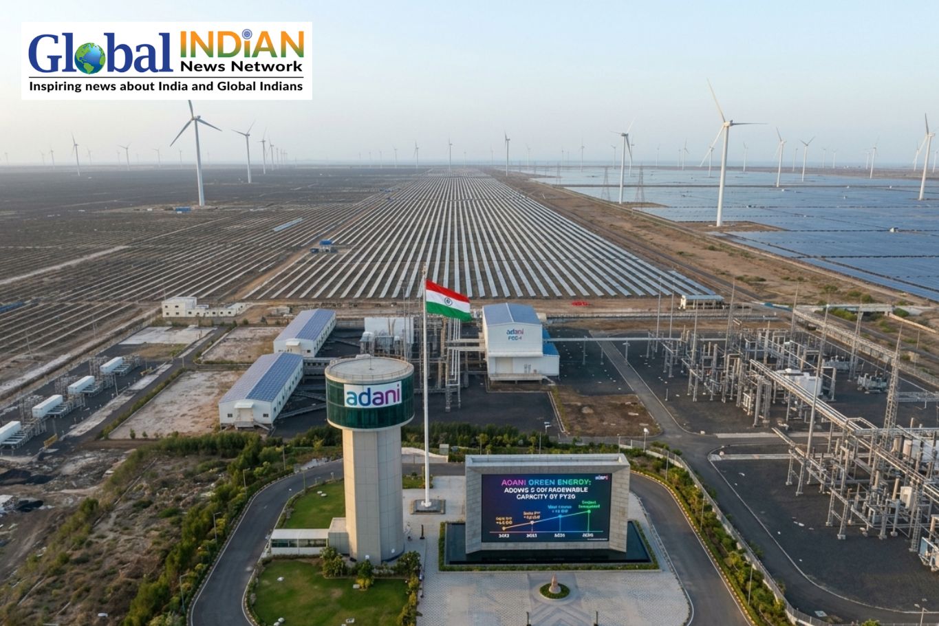 Adani Green Adds 5 GW Renewable Capacity FY26