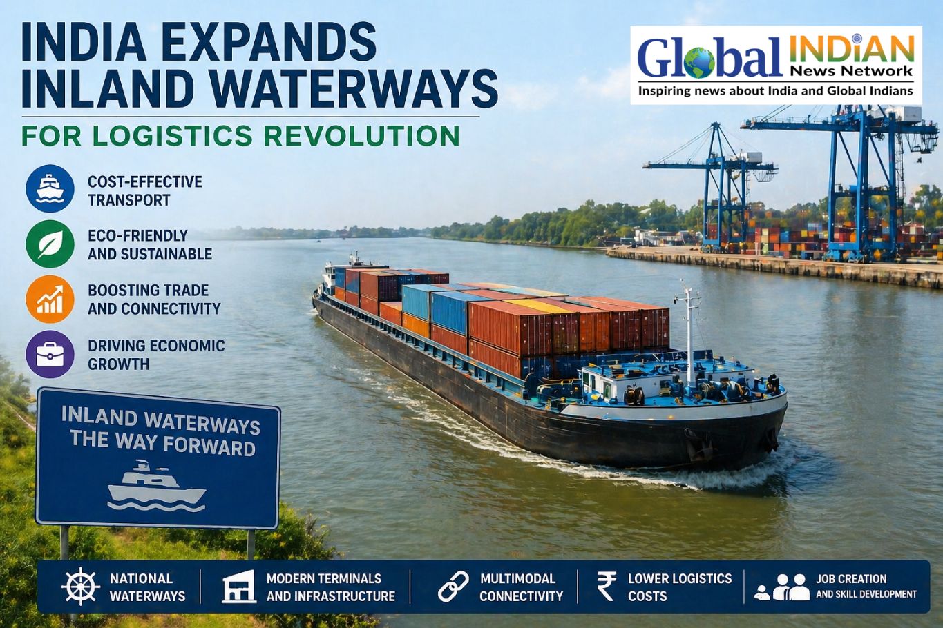 India Expands Inland Waterways For Logistics Revolution