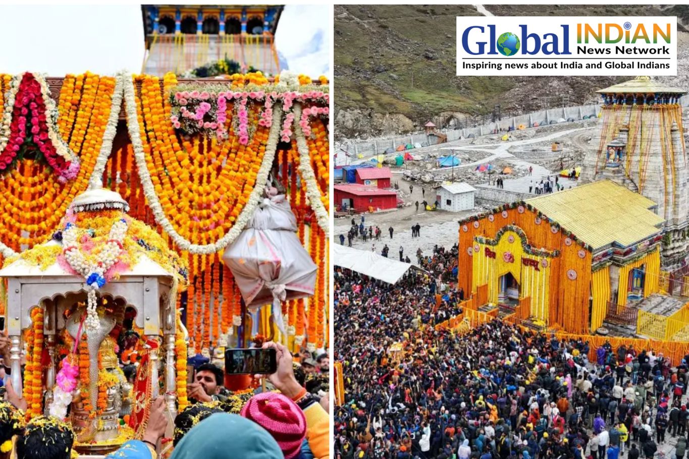 Kedarnath Temple Adorned with 6 Tonnes of Flowers