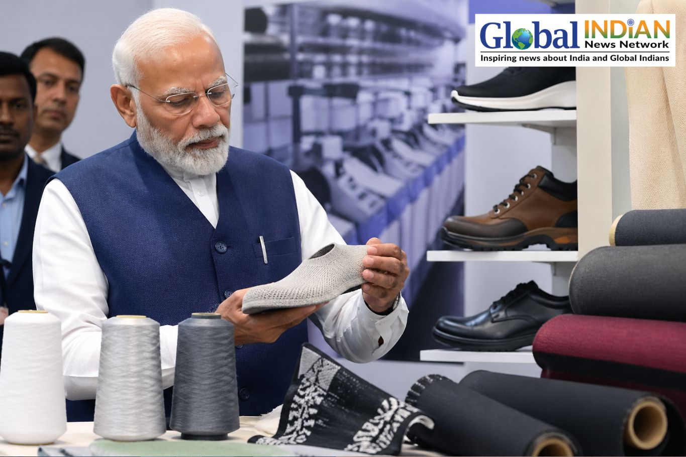 PM Modi Highlights Technical Textiles Role in Footwear