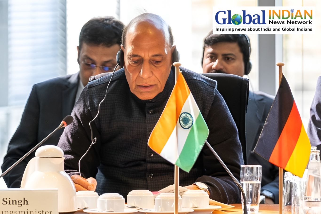 Rajnath Singh Invites German Firms to Co-Create in India