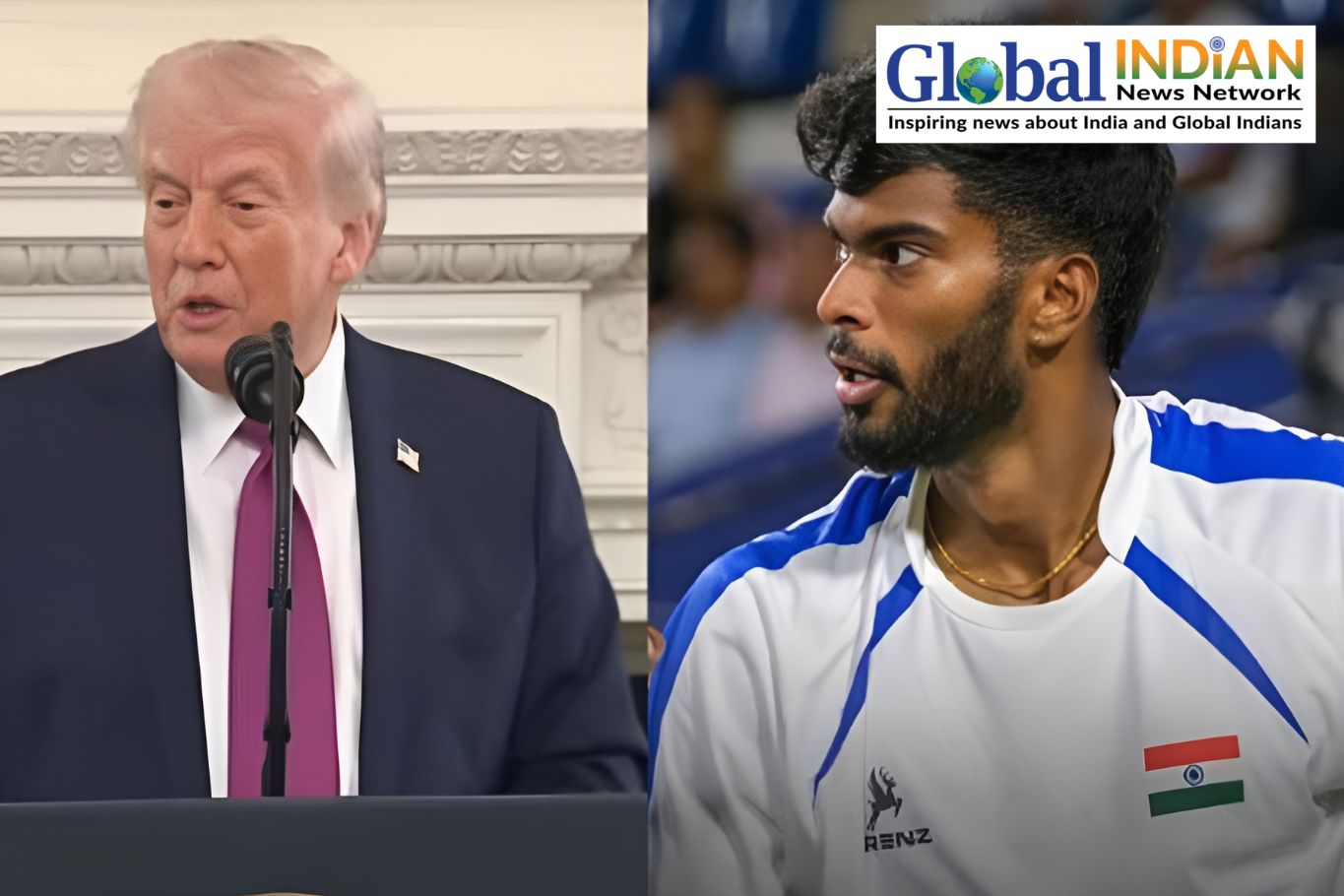 Trump Praises Indian Tennis Star Dhakshineswar Suresh