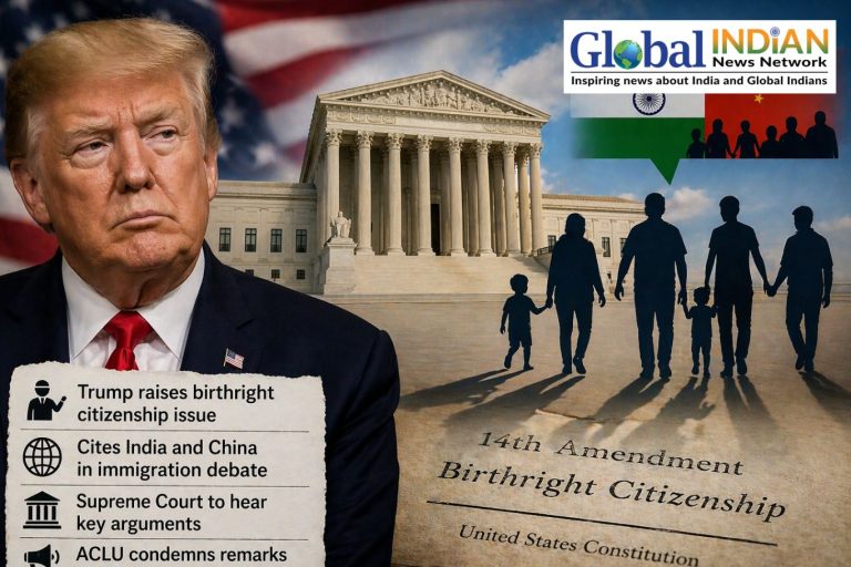 Trump raises birthright citizenship issue, cites India and China