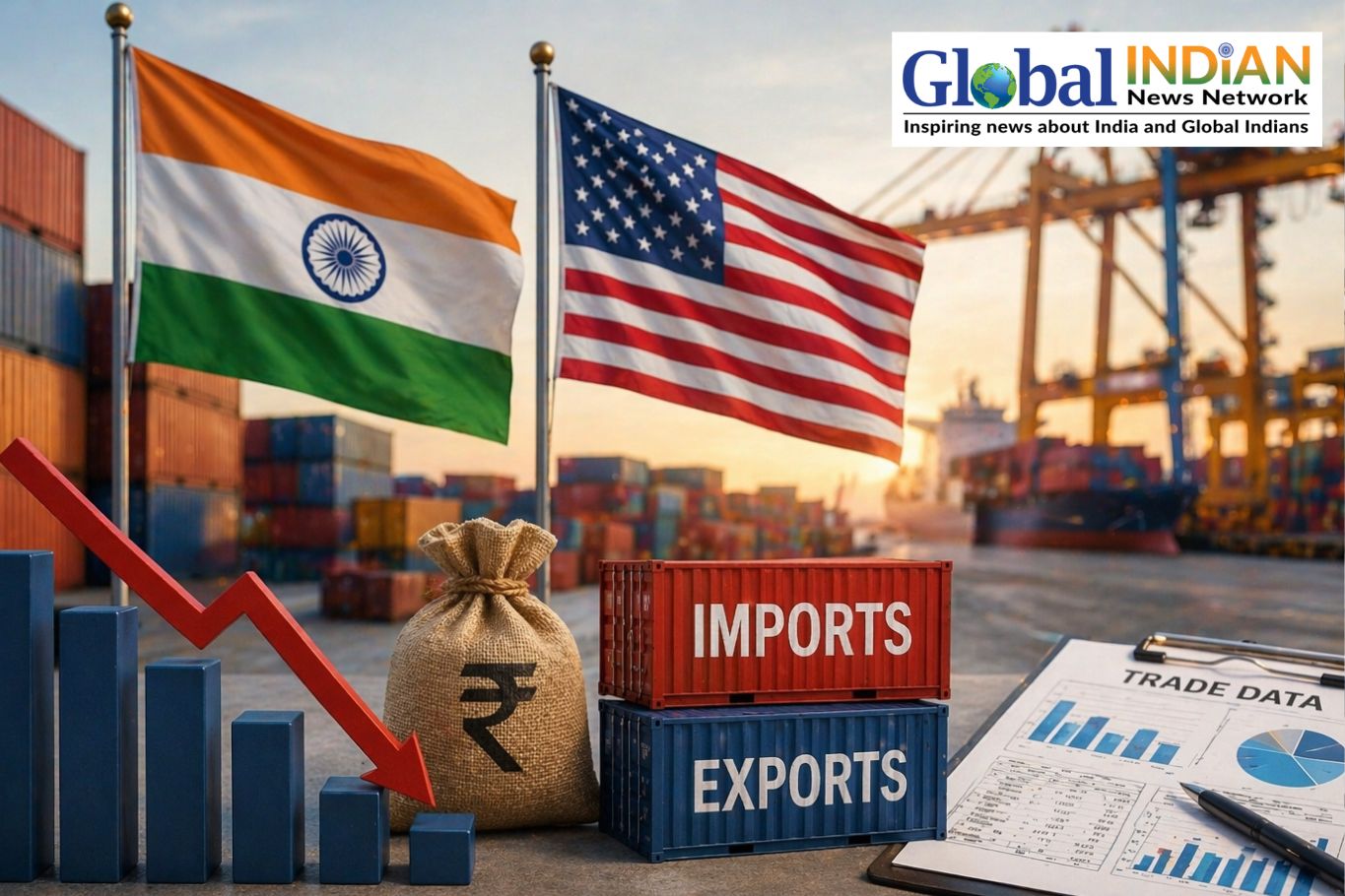US Tariffs Narrow India Trade Surplus In FY26 US Tariffs Narrow India Trade Surplus In FY26