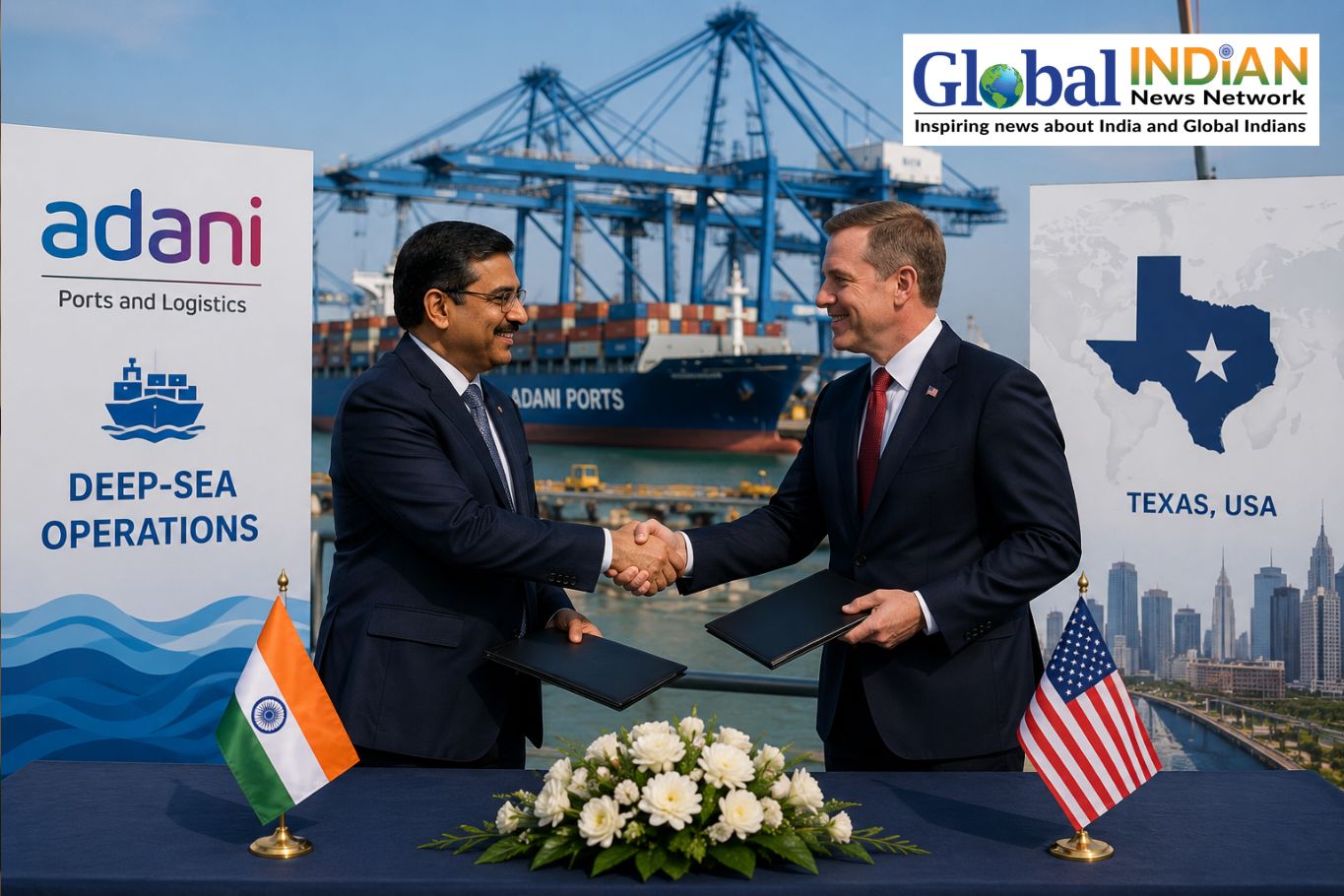 Adani Ports ties up with Texas firm for deep-sea operations