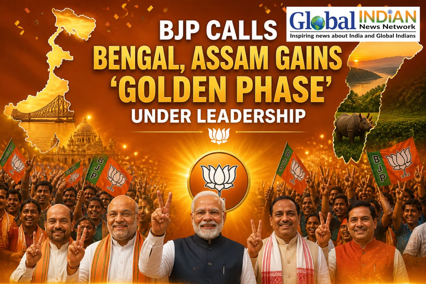 BJP Calls Bengal, Assam Gains a ‘Golden Phase’ Era