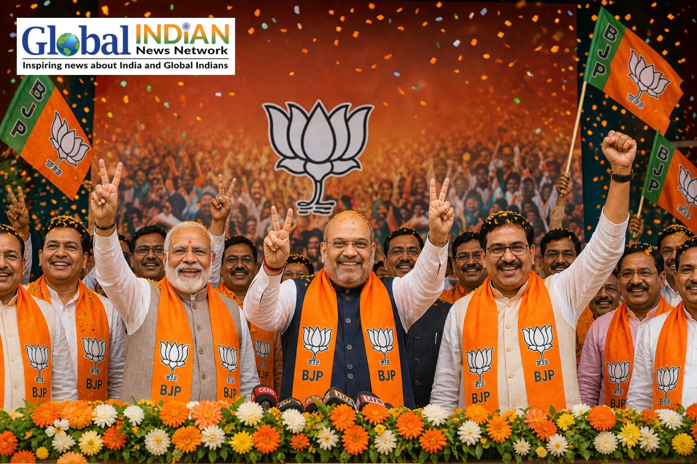 BJP Celebrates Bengal Win, Calls It Historic Mandate