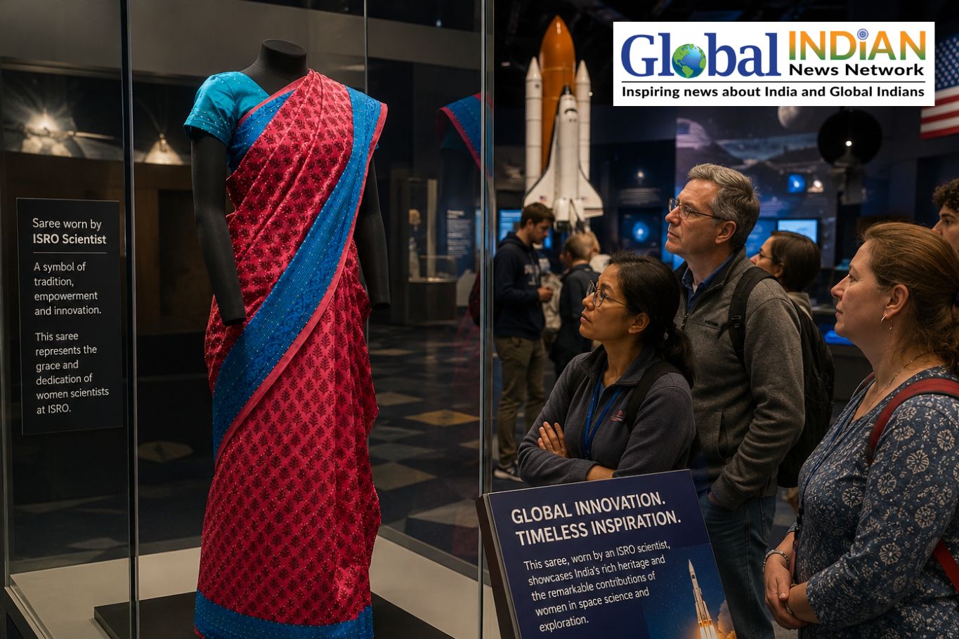 ISRO Scientist’s Saree Showcased At US Space Museum