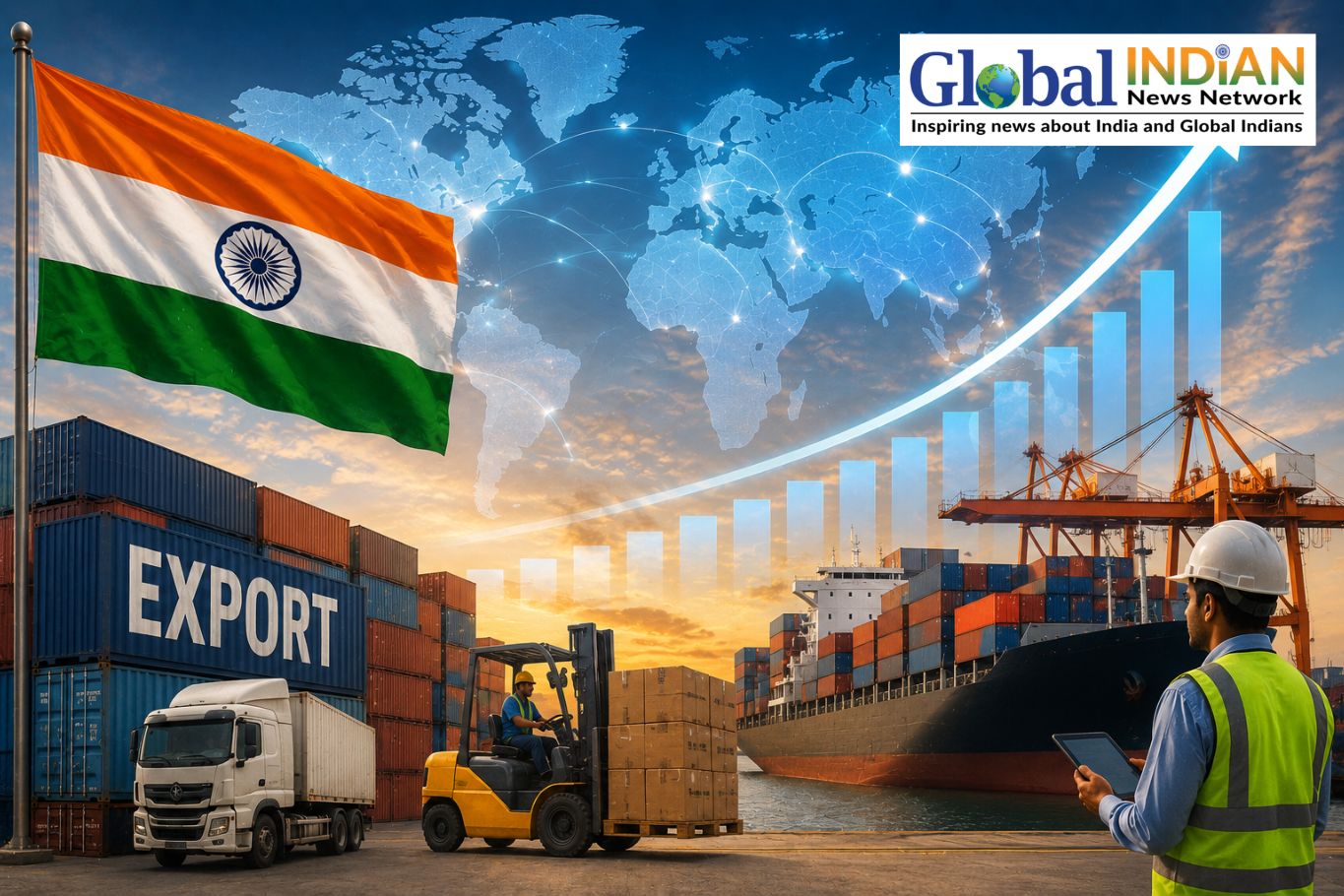 India Exports Reach Record High Despite Global Challenges