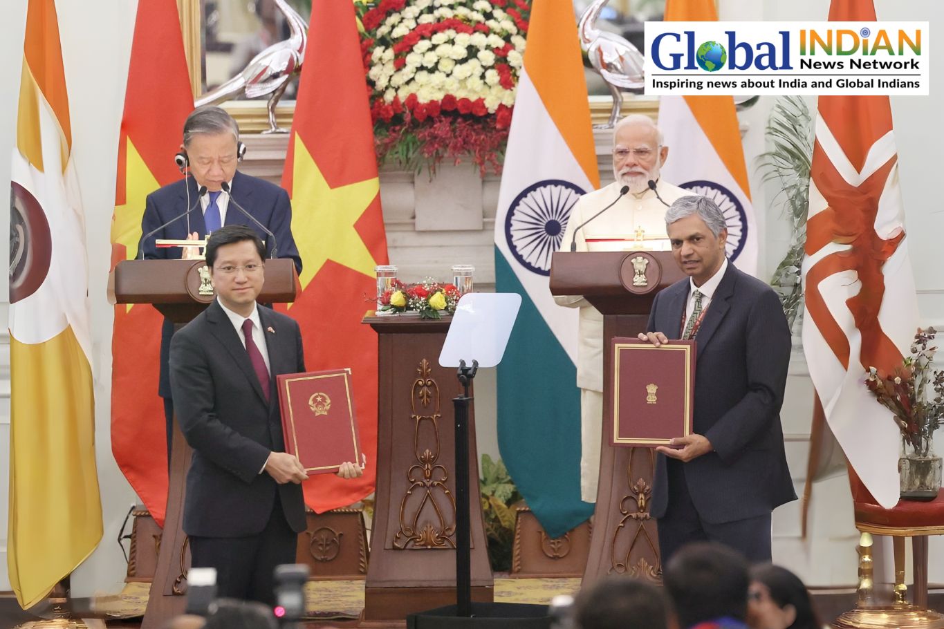 India-Vietnam Upgrade Ties, Set $25 Billion Trade Goal