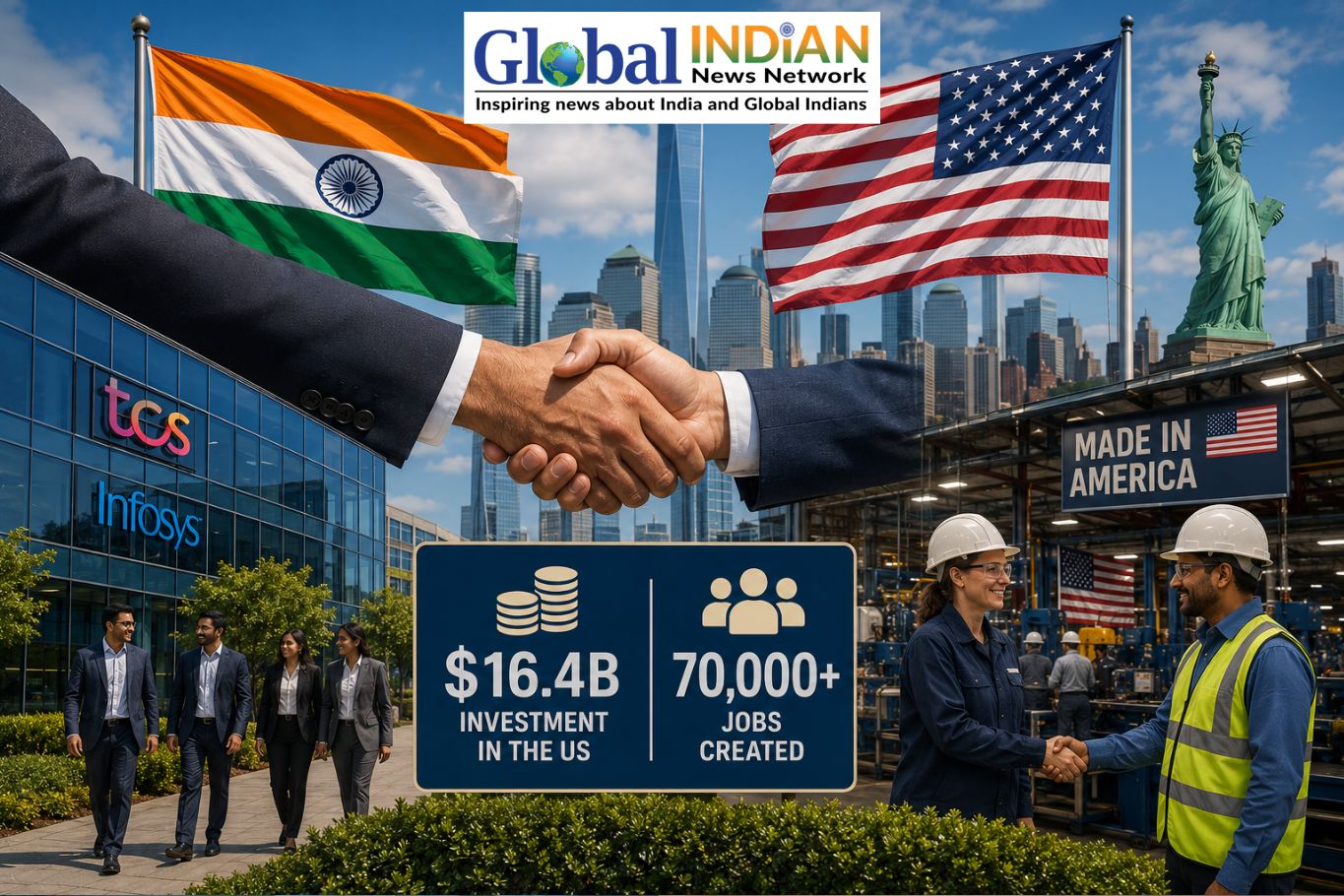 Indian firms invest $16.4B in US, create over 70,000 jobs