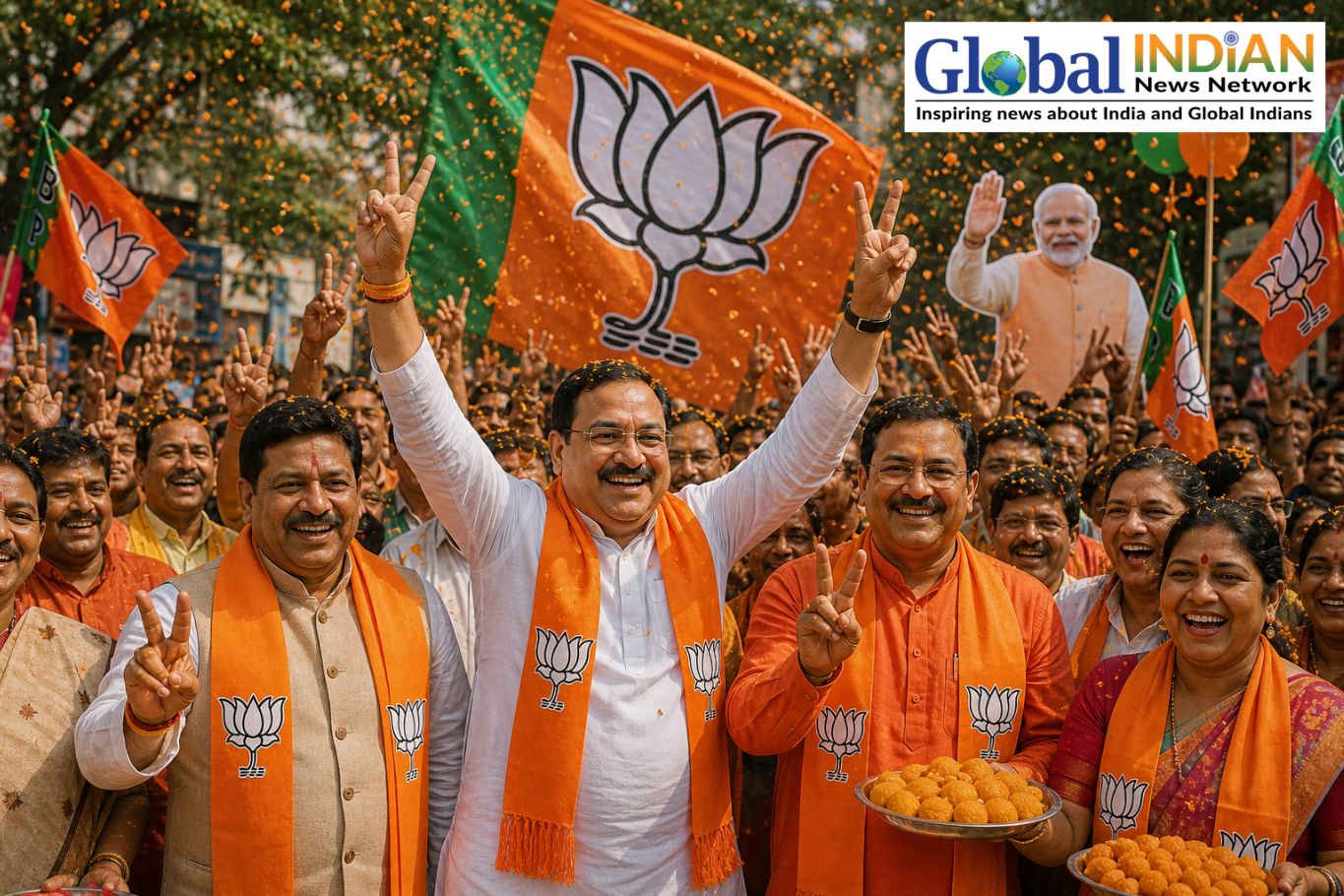 Modi Hails BJP Bengal Win, Praises Party Workers