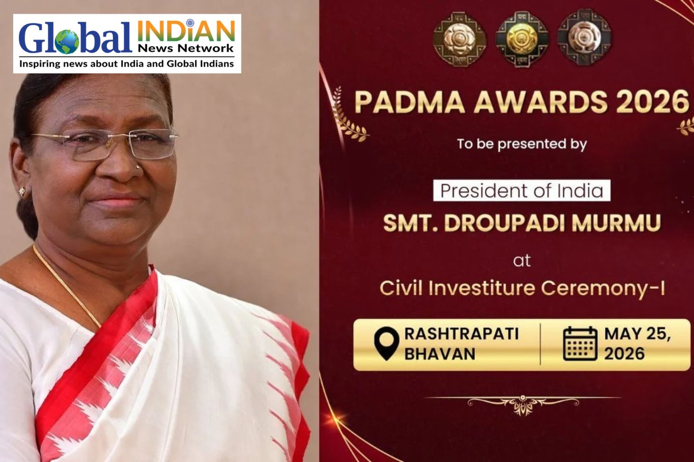President Murmu Conferred Padma Awards In Ceremony