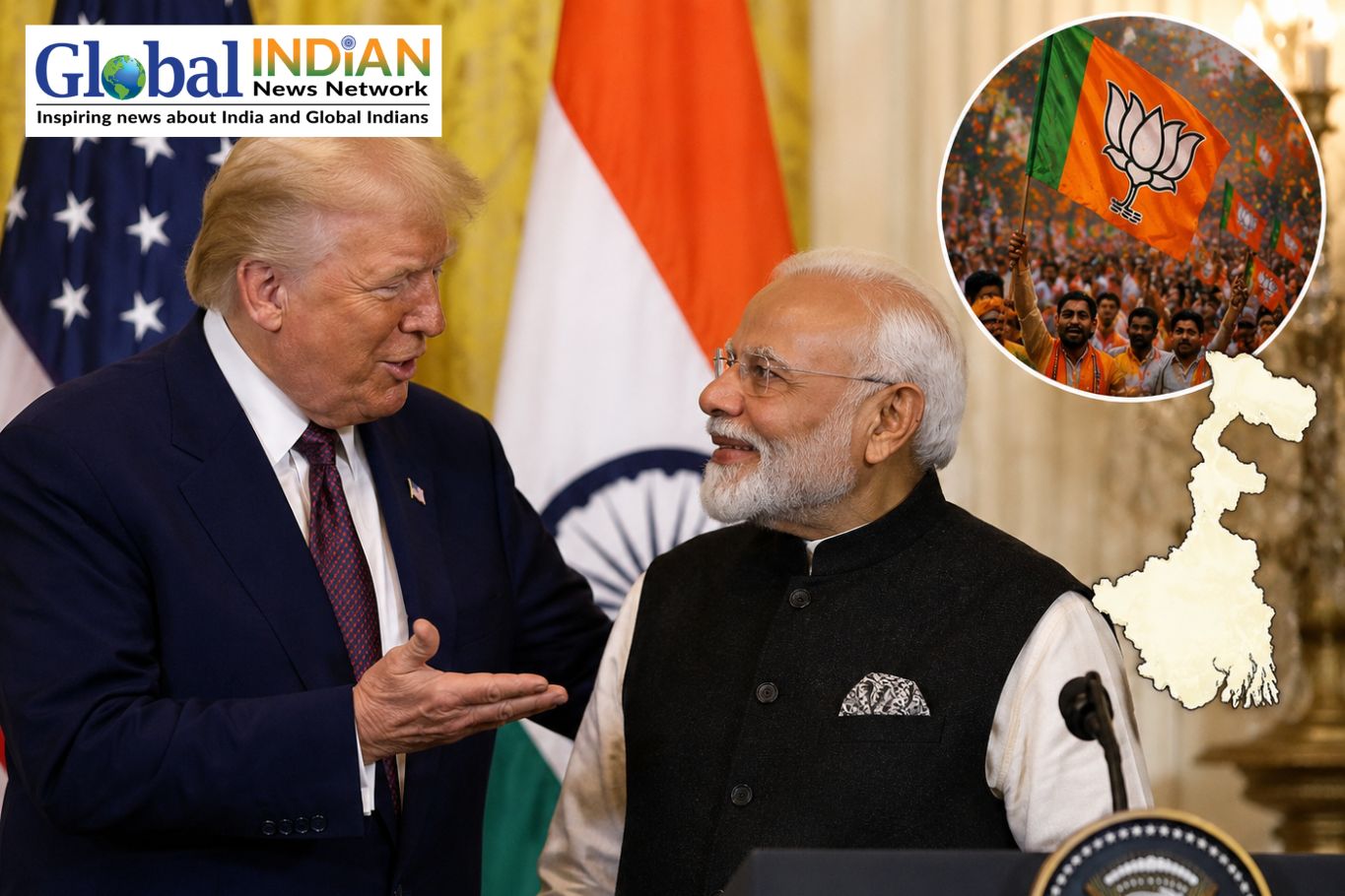 Trump hails Modi’s Bengal win, calls India lucky to have him