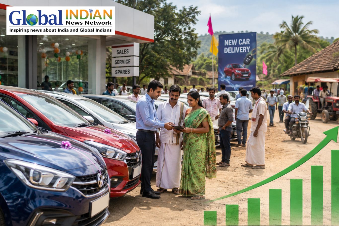 India Auto Retail Sales Surge on Rural Demand India Auto Retail Sales Surge on Rural Demand
