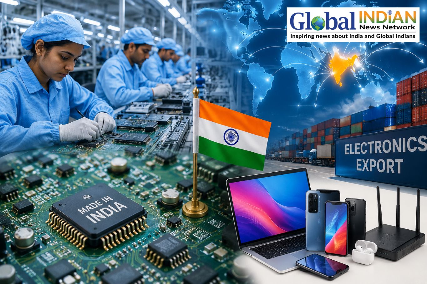 India Becomes Sixth-Largest Global Electronics Exporter India Becomes Sixth-Largest Global Electronics Exporter