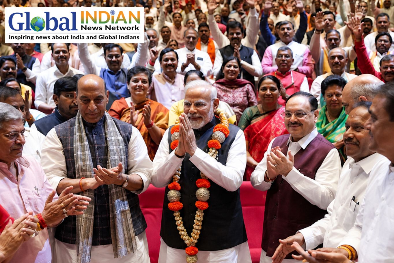 Modi Attends NDA Huddle Marking 12 Years of Government