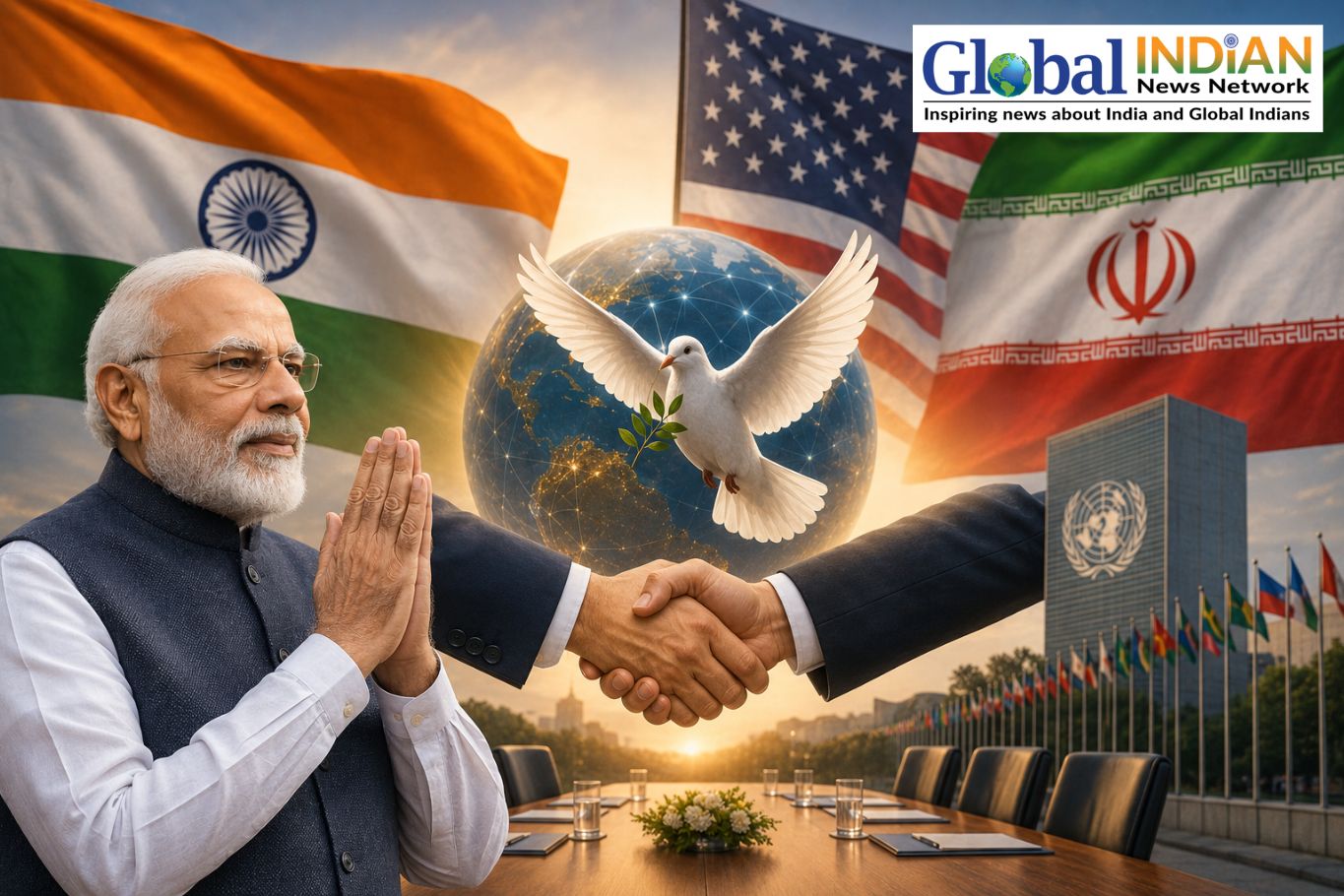 Modi Welcomes US-Iran Peace Understanding Efforts
