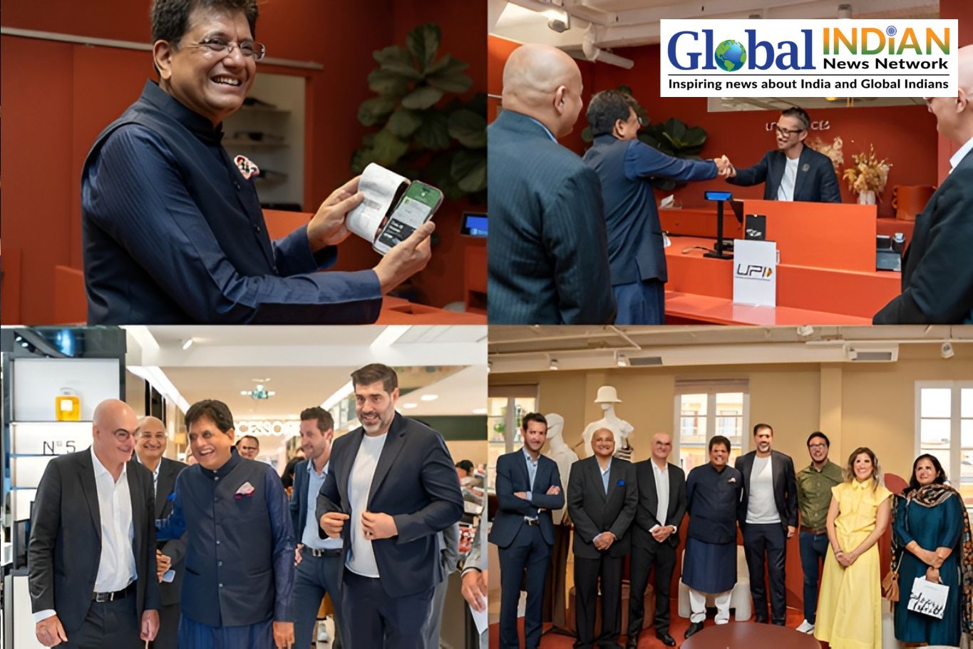 Piyush Goyal Launches UPI at Nice Massena in France Piyush Goyal Launches UPI at Nice Massena in France