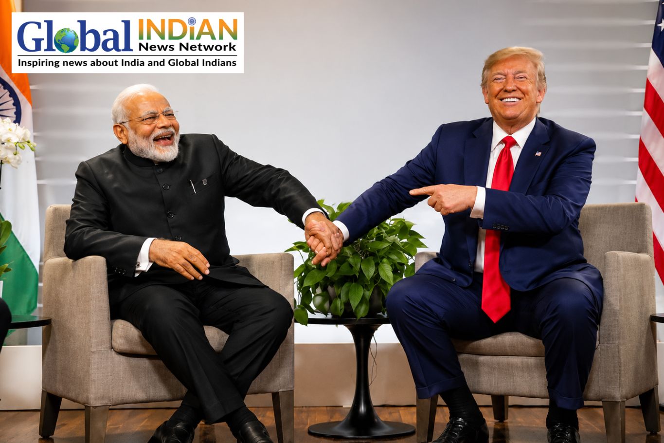 Trump “I like your PM a lot,” praises PM Modi amid trade talks