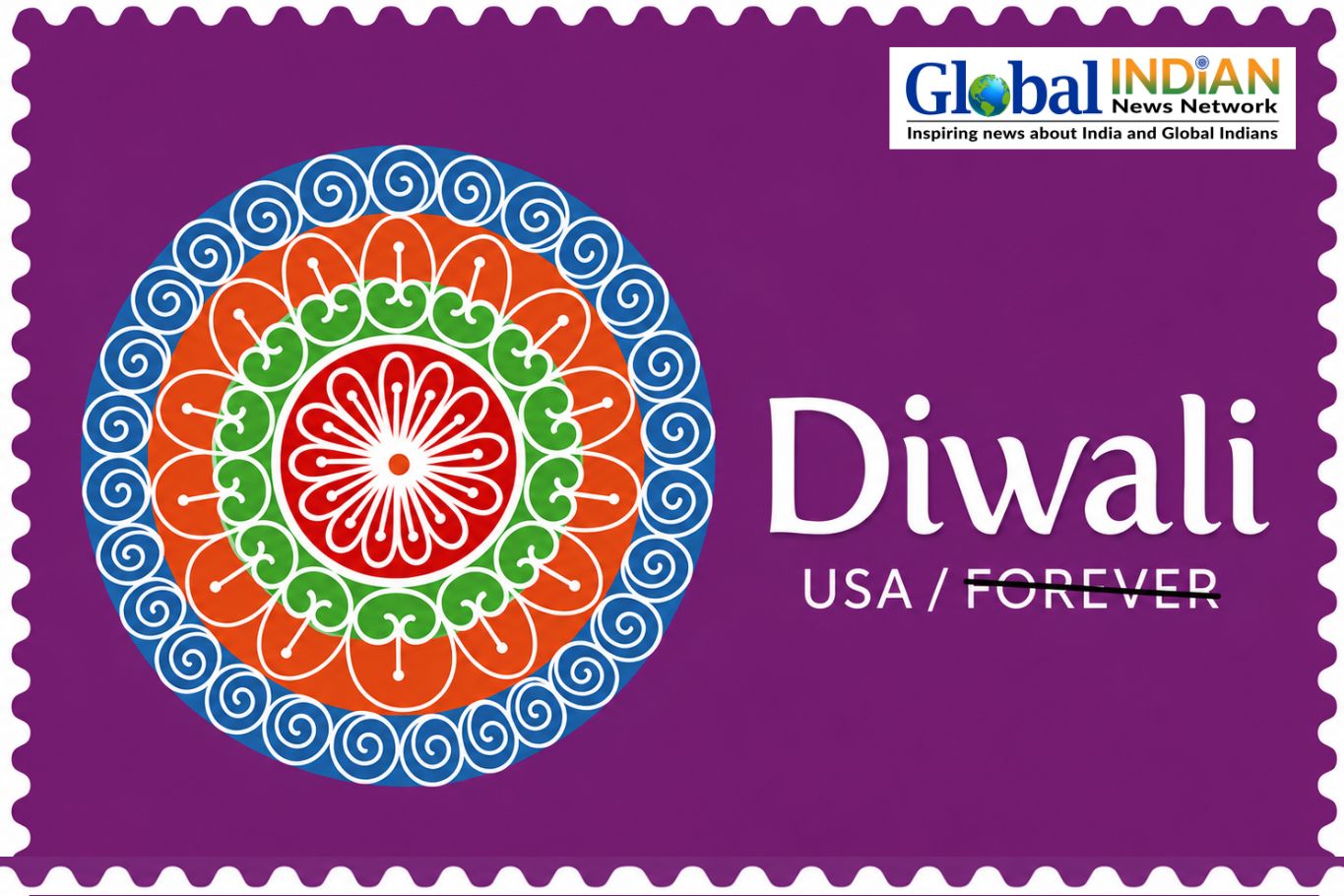 USPS Unveils New Diwali Forever Stamp for 2026