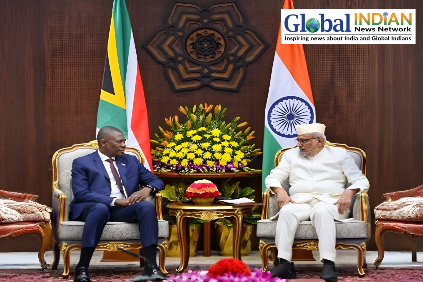 VP Radhakrishnan, SA Counterpart Discuss Global South
